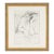 James L. Bruch 1960s “The Bored Reader” Graphite Drawing For Sale
