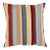 Arteverk Handwoven Reversible Wool Kilim Floor Pillow — Red & Blue Stripe (26") For Sale