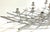 Late 20th Century Late 20th Century 12 Light French Modern Kinetic Silvered Metal Candelabra Centerpiece For Sale - Image 5 of 12