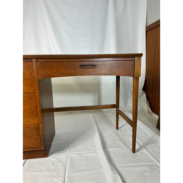 Mid Century Lane Walnut Office Desk For Sale - Image 12 of 12