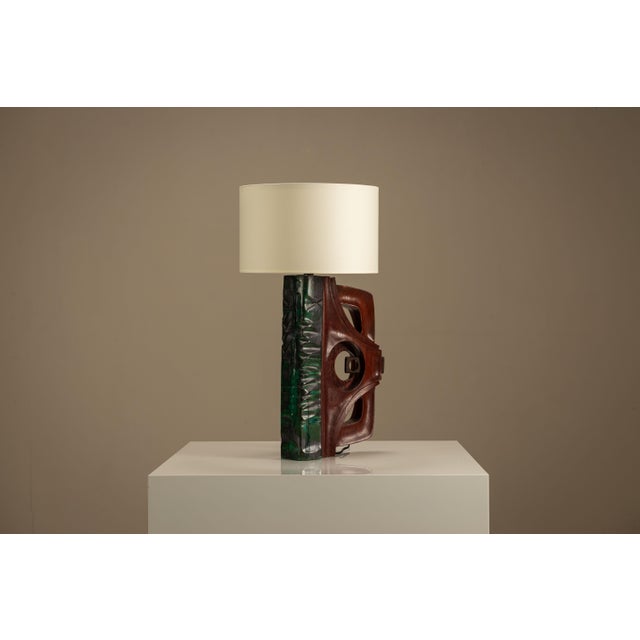 Table Lamp in Wood by Gianni Pinna, Italy, 1970s For Sale - Image 10 of 10