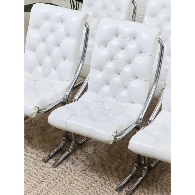 Mid-Century Modern 1970’s Daystrom Chrome Cantilever Chairs For Sale - Image 3 of 12