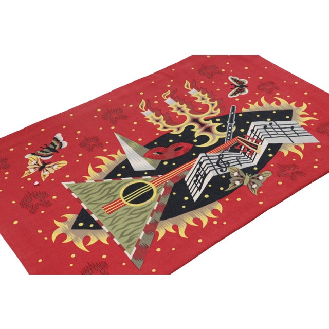 Rug & Kilim Vintage Jean Picart Le Doux Pictorial Tapestry ‘Musique De Chambre’ | Rug & Kilim For Sale - Image 4 of 7