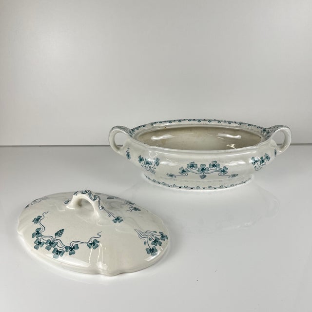 Ceramic Antique Vegetable Dish from Villeroy & Boch, 1890s For Sale - Image 7 of 18