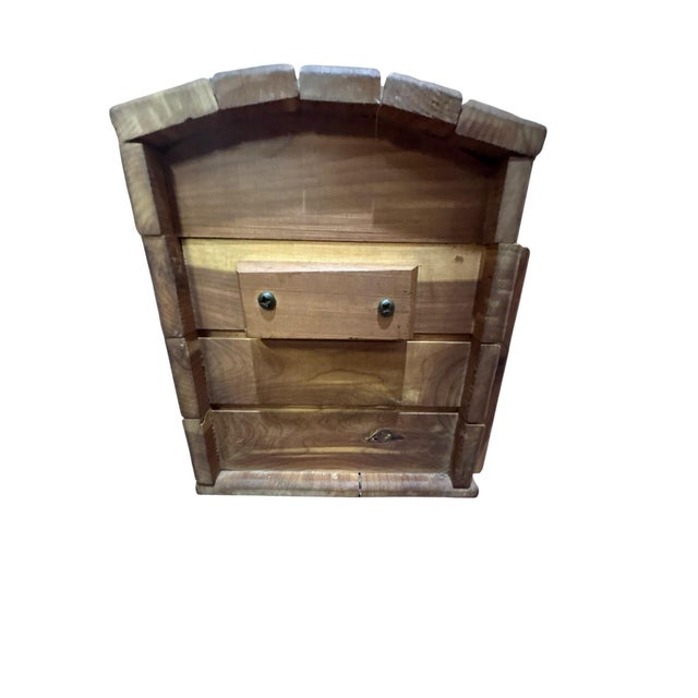 Vintage Handcrafted Keepsake Chest Box W/Lift Top Lid For Sale In Greensboro - Image 6 of 8