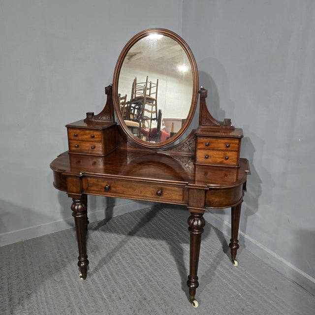 Victorian Mahogany Dressing Table, 1880 For Sale - Image 16 of 16