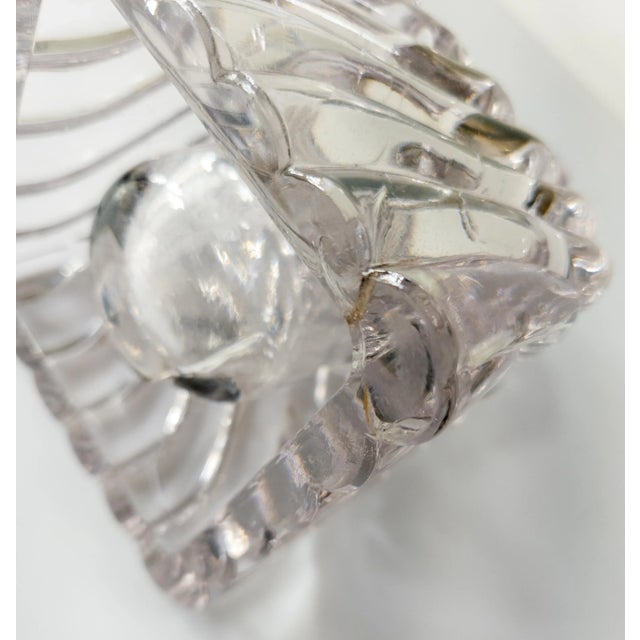 Early 20th Century American or French Baccarat Style Amethyst Pressed Glass Inkwell For Sale - Image 12 of 12