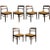 Wood Vintage Chairs in Plain Wood, Set of 6 For Sale - Image 7 of 7