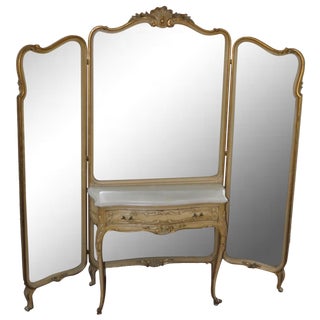 Vintage 1920s French Louis XV Style Vanity For Sale