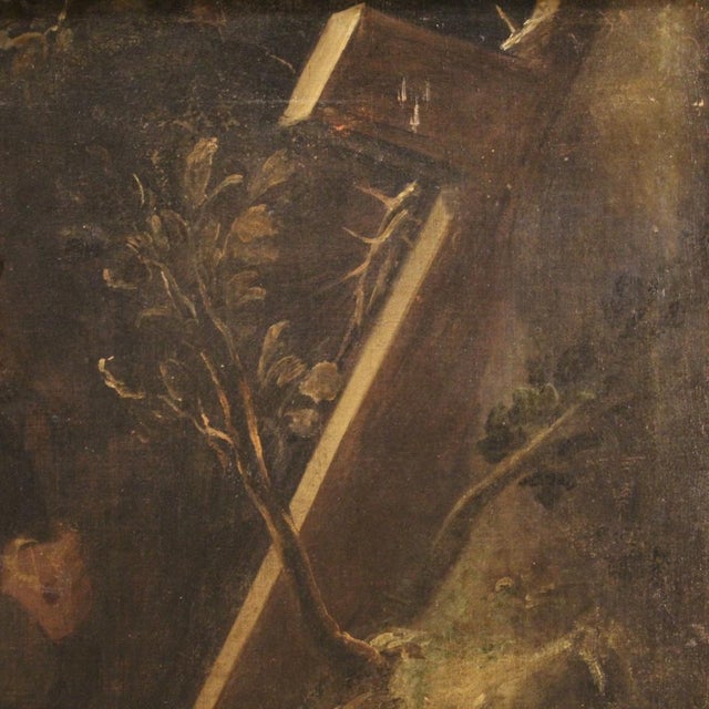 Italian Artist, Saint Francis, 1720, Oil on Canvas, Framed For Sale - Image 11 of 17