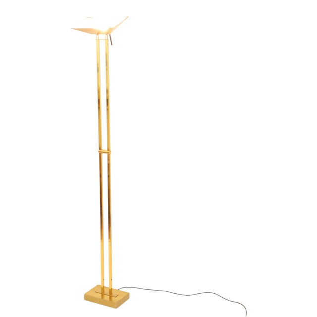 Gilt Floor Lamp from Deknudt, 1970s For Sale - Image 11 of 17
