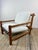 Vintage Lounge Chair in Pine and Ecru Bouclé Fabric, 1970s For Sale - Image 10 of 12
