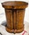 Maitland Smith English Regency Tooled Leather Quatrefoil Drum Chest Side Table For Sale - Image 9 of 14