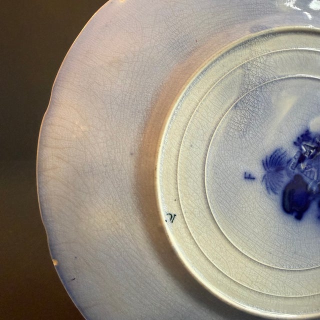 Antique English "Oriental" Transferware Plate by New Wharf Pottery For Sale - Image 15 of 17