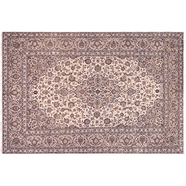 Boho Chic Persian Nahin Beige/Tan Wool Rug - 8'2'' X 11'6'' For Sale - Image 9 of 10