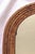 Mid-Century Modern Pencil Reed Bamboo Rattan Wall Mirror Mid Century Modern Tortoise Shell For Sale - Image 3 of 4