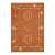9x12 Maya Kilim Coral Traditional Geometric Flatweave Wool Carpet Rug For Sale