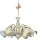 Metal Italian Murano Hand Blown Lily Art Glass Chandelier For Sale - Image 7 of 8