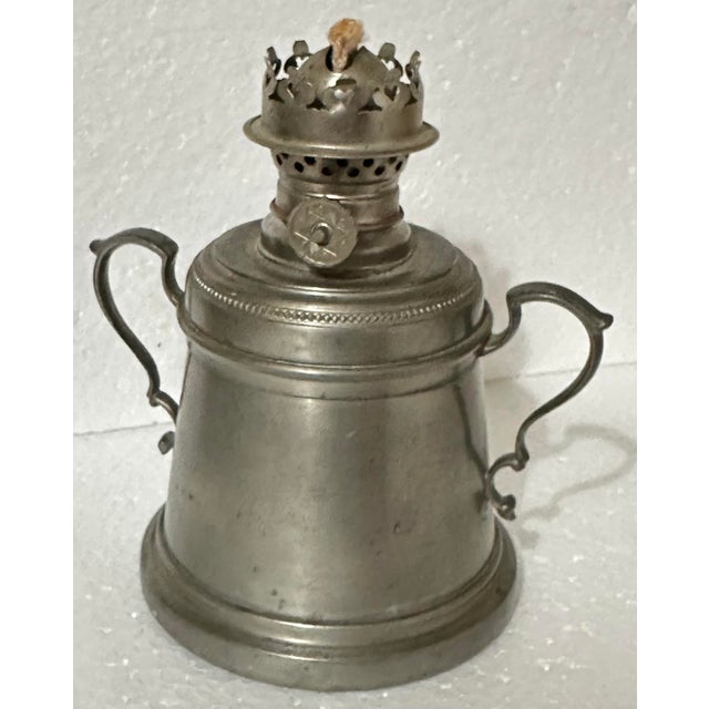 Metal Vintage Mid 1900s International Silver Company Oil Lantern For Sale - Image 7 of 11