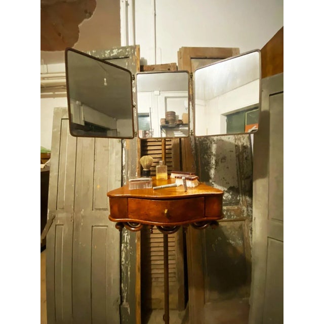 1920s Barbers Mirror with Stand, 1920s For Sale - Image 5 of 9