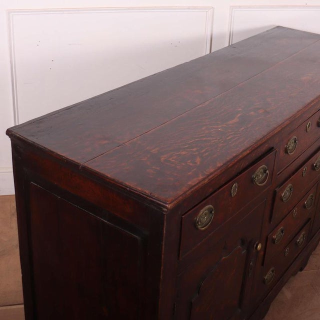 English Oak Dresser Base For Sale - Image 10 of 12