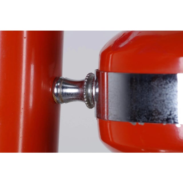 Mid-Century Red Italian Chandelier For Sale - Image 4 of 11