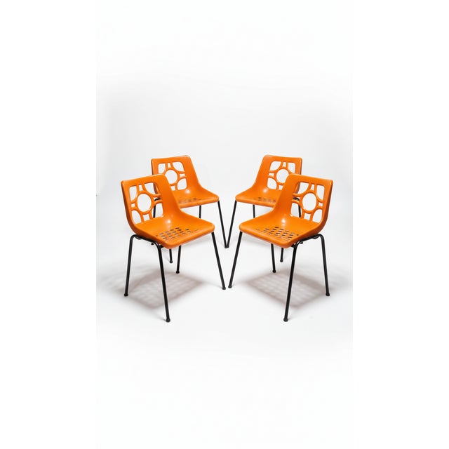 Vintage Space Age Garden Chairs, 1970s, Set of 4 For Sale - Image 12 of 12