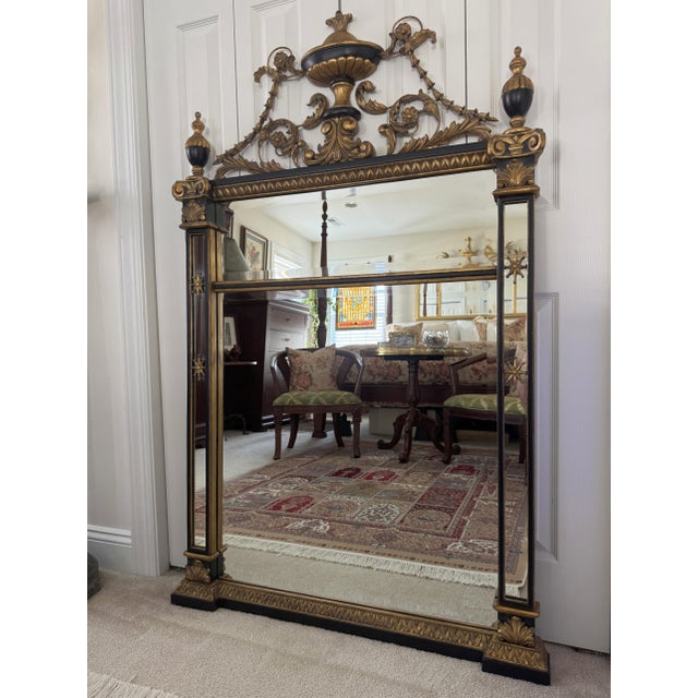Maitland-Smith Canova Empire Giltwood & Gilded Metal Mirror For Sale - Image 10 of 18