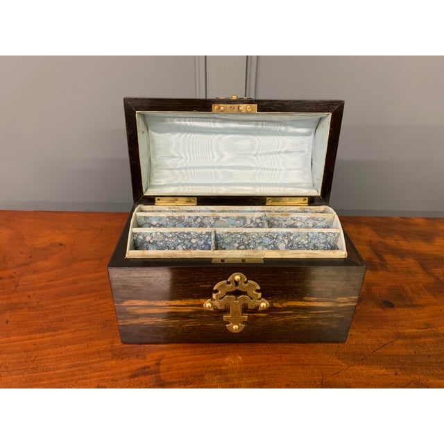 Victorian Coromandel Stationary Casket, 1860 For Sale - Image 13 of 15