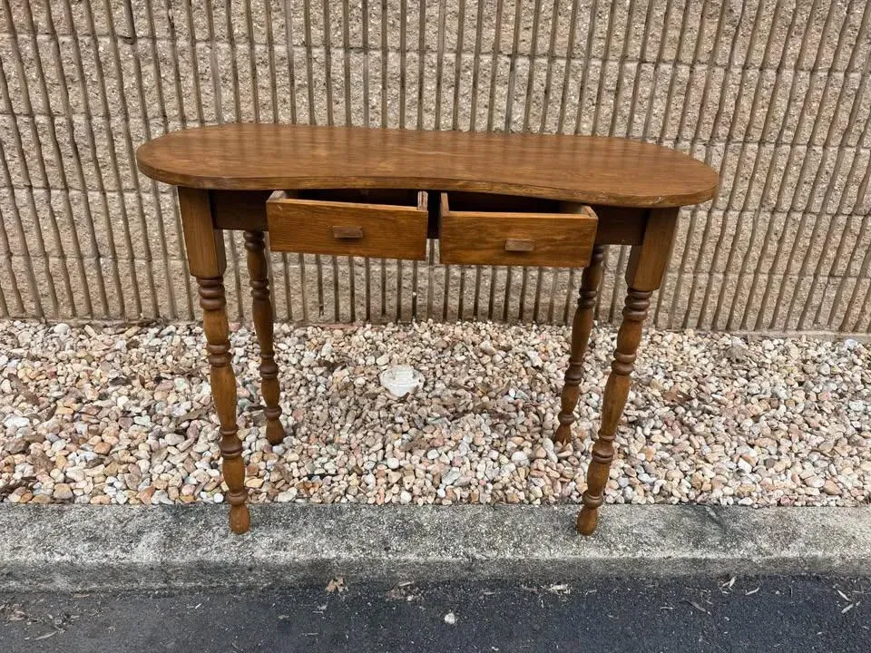 vintage kidney shaped dressing table in Shabby Chic Style Kidney Shaped Dressing Table :