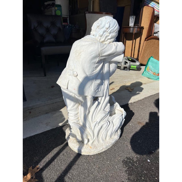 Vintage Garden Statue Planter/Fountain Figure For Sale - Image 4 of 6