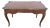 French Late 1800s Large Inlay Leather Top Partner Extension Desk 6431 For Sale