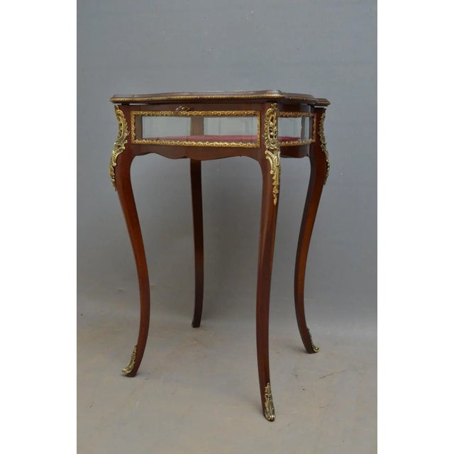 Antique Edwardian Mahogany Bijouterie Display Table For Sale - Image 9 of 9