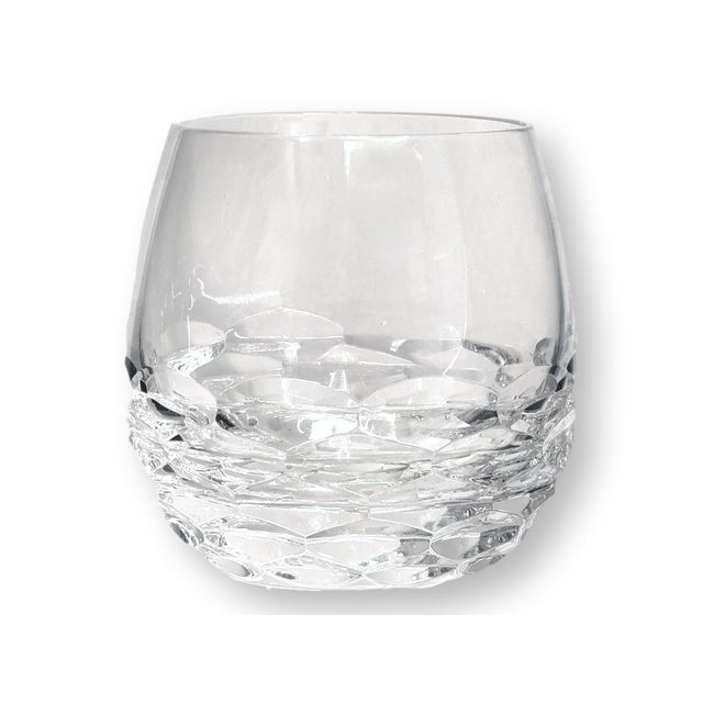 Pair of Waterford Avión tumblers with a sleek, modern profile and richly faceted base that catches the light beautifully....