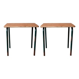 Children's School Desks, France, 1950s, Set of 2 For Sale