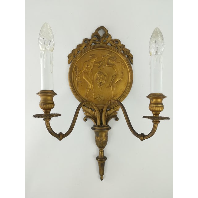 Empire Wall Light with Mythological Motif For Sale - Image 4 of 10