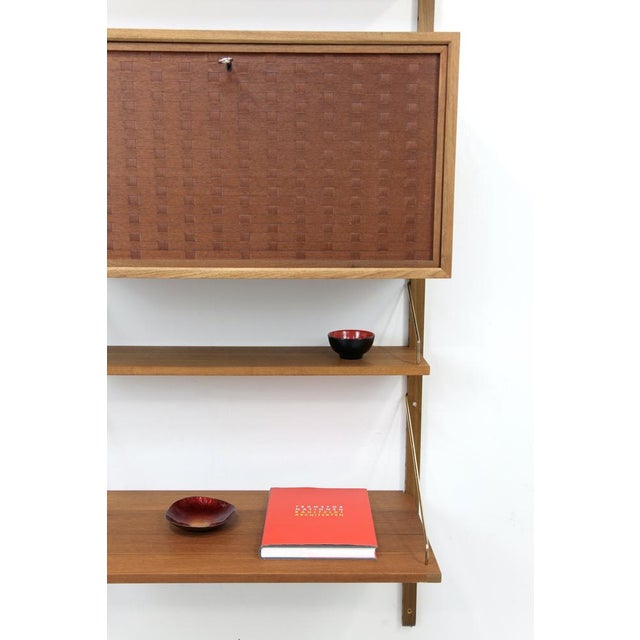 Brown One-Strip Royal System Shelving System in Teak by Poul Cadovius, 1960s, Set of 6 For Sale - Image 8 of 15