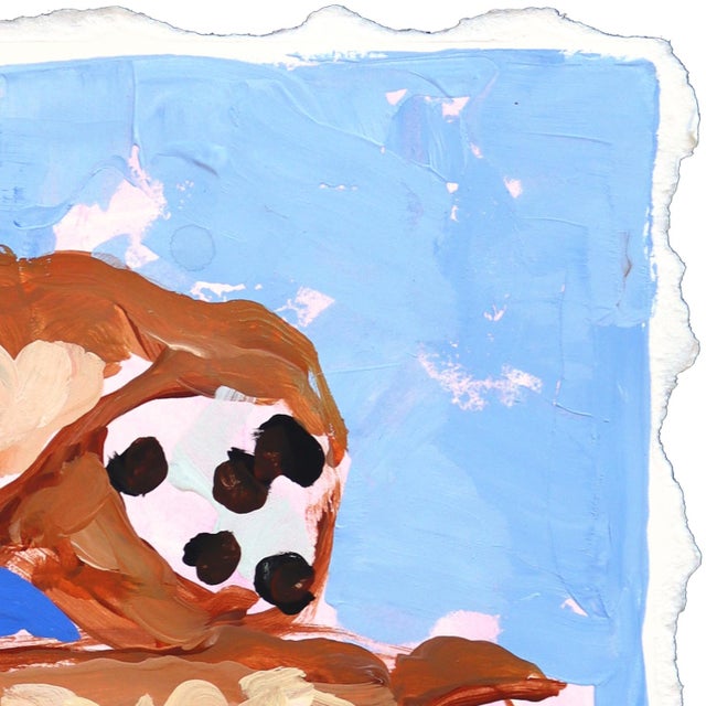 Italian Cannolis - Colorful Italian Dessert Textural Food Painting on Paper Original Artwork by Kellie Newsome For Sale - Image 3 of 8