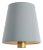 Visual Comfort Signature 4" Blue Linen Empire Shade For Sale