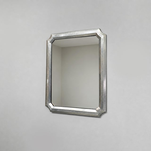 Italian Art Deco Wall Mirror in Aluminium, 1930s For Sale - Image 11 of 11