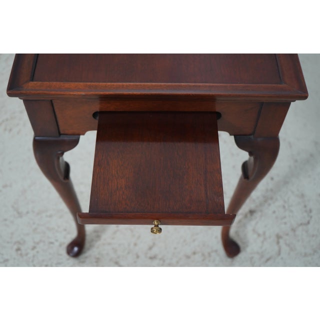 Hickory Chair Furniture Company Hickory Chair Co Mahogany Queen Anne Tea Table For Sale - Image 4 of 12