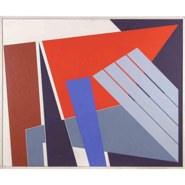 Gualtiero Nativi, Verso il Rosso, 1979, Acrylic, Framed For Sale