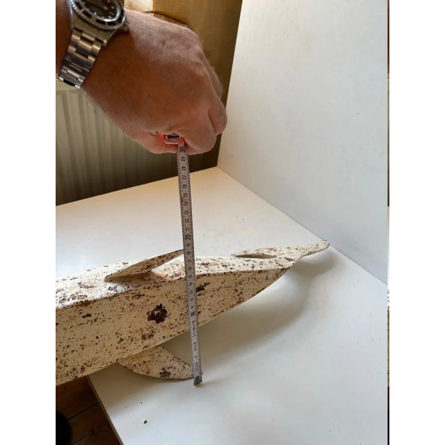 Vintage Iron Whale Sculpture Moby Dick, 1960s For Sale - Image 3 of 12