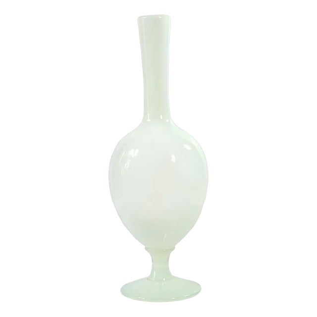 Opal Glass Vase, Sevres, France, 1950s For Sale