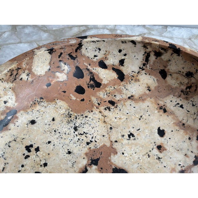 2020s Modern Limestone Indoor/Outdoor Nouveau Bowl For Sale - Image 5 of 5