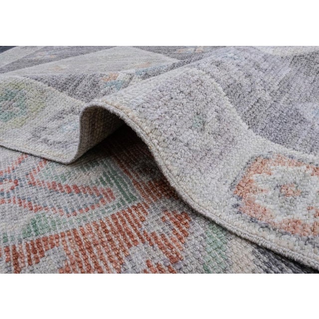 Brown Turkish Oushak Rug 2'11" x 6'9" For Sale - Image 8 of 8