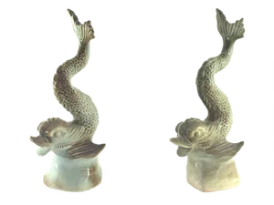 Ceramic Fish Sculptures, 1970s, Set of 2