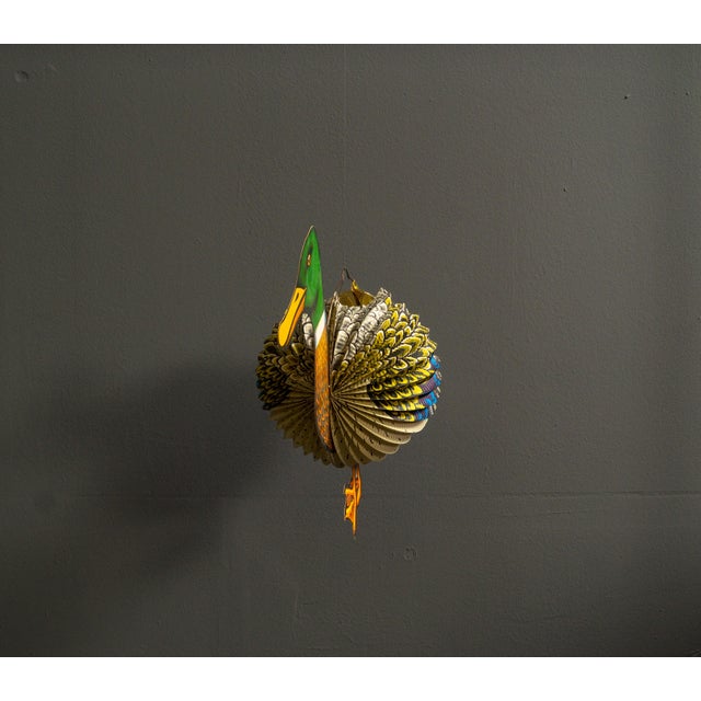 Mid-Century Modern Paper Duck Lantern, West Germany, 1960s For Sale - Image 3 of 11
