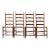 Vintage Rush Seat Ladder Back Chairs Set of 4 For Sale