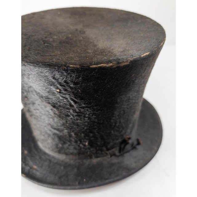 19th Century American Beaver Fur Top Hat by John Yeager of Philadelphia For Sale - Image 14 of 14